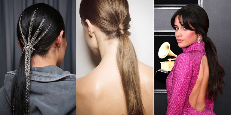 تسريحة ذيل الحصان المنخفض بأسلوب النجمات