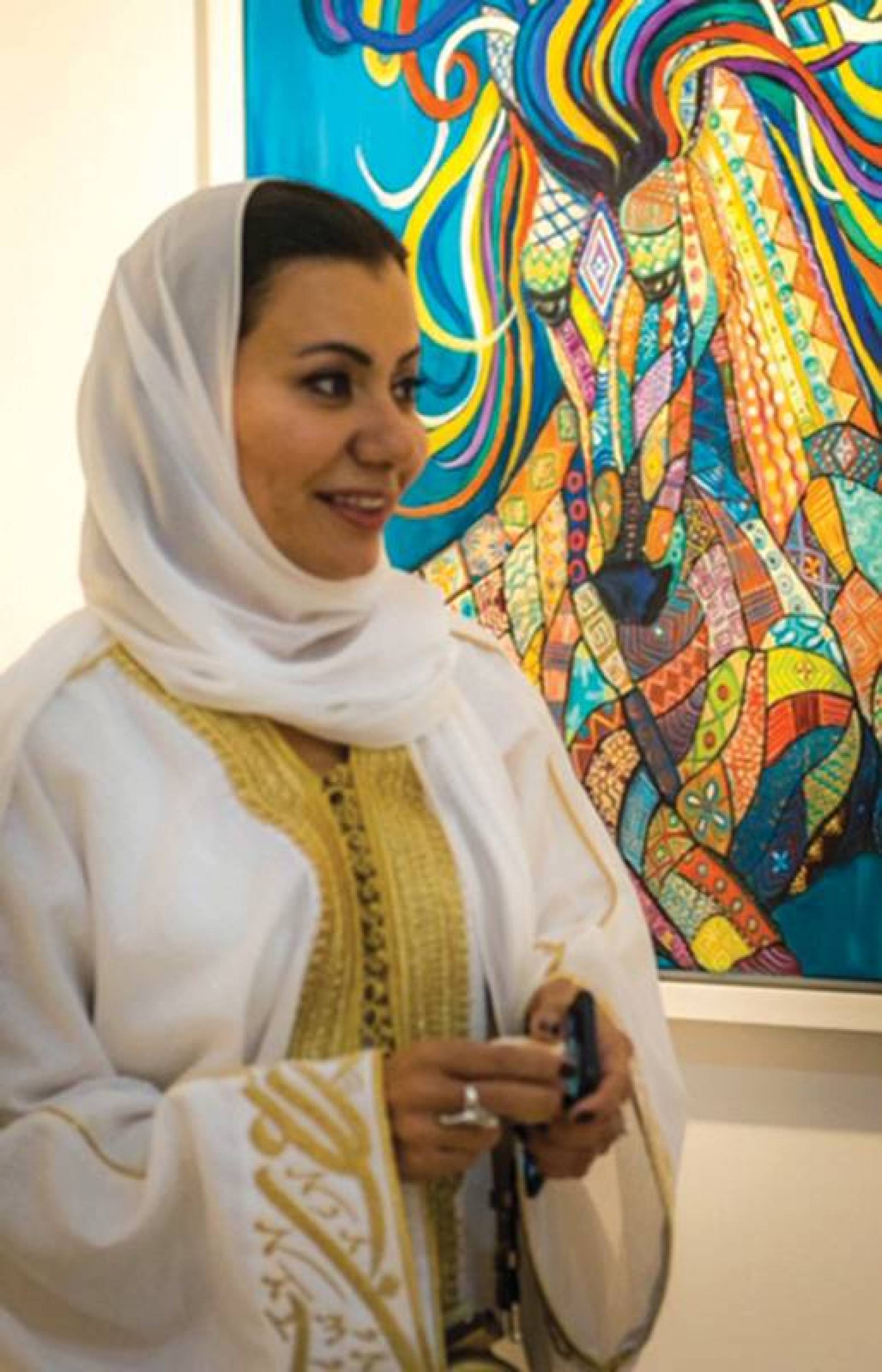 الفنانة التشكيلية علياء الدقس