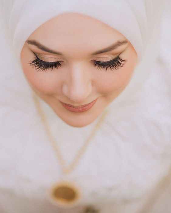 مكياج نيود للعروس المحجبة