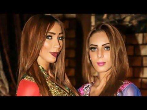 الفنانة دنيا رفقة شقيقتها لبتسام