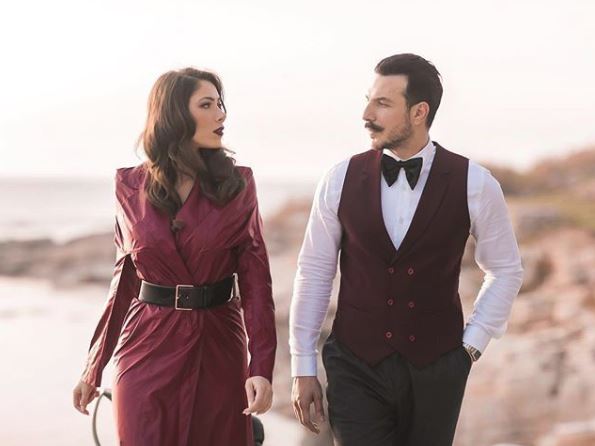 بطلا مسلسل الكاتب باسل ودانييلا