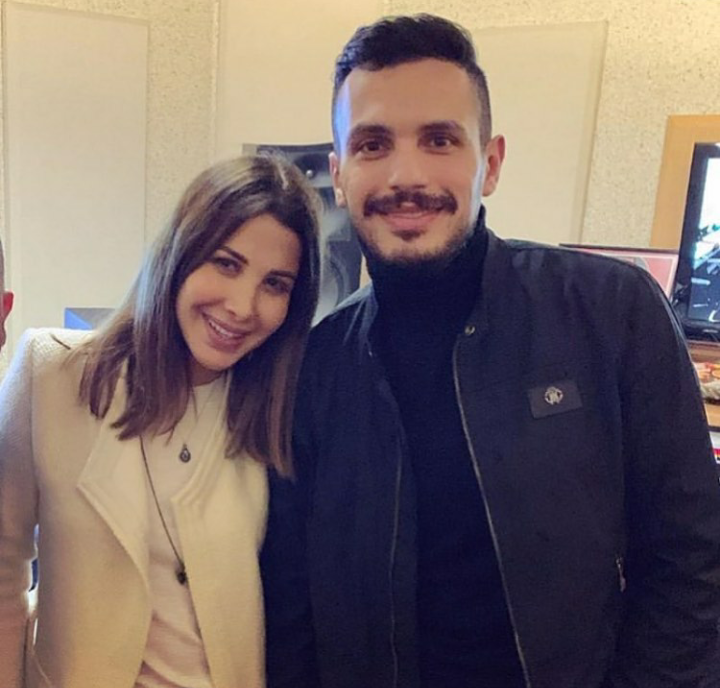 نانسي عجرم والموزع أحمد ابراهيم
