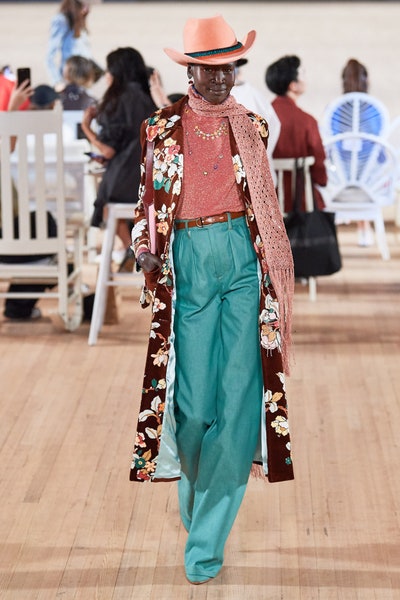 بنلون أخصر واسع بخصر عالي من مارك جايكوبس Marc Jacobs