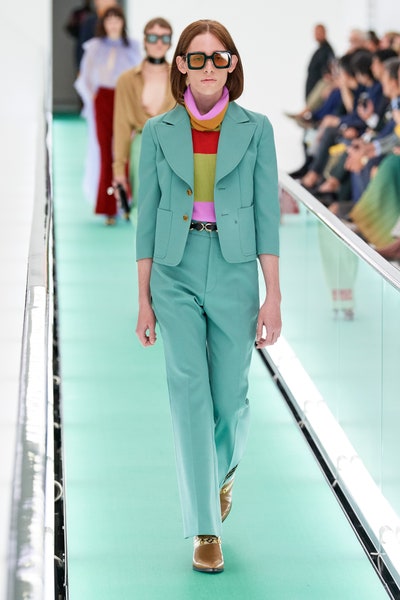 بنطلون باللون الأخضر المائي من غوتشي Gucci