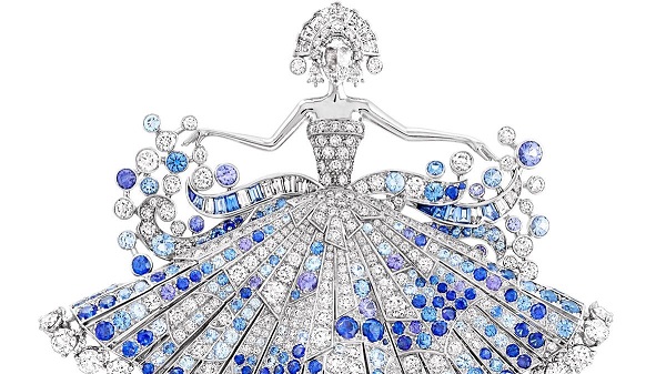 بروش من الماس والياقوت من فان كليف اند اربيلز Van Cleef & Arpels