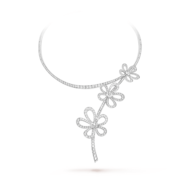 عقد من المس من مجموعة Flowerlace من فان كليف أند أربلزVan Cleef & Arpels