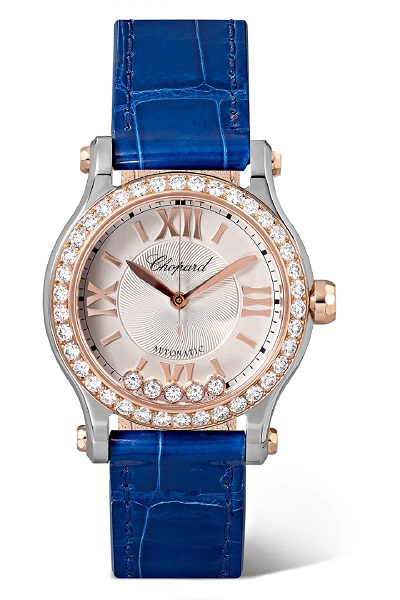ساعة باللون الأزرق الداكن من شوبارد Chopard