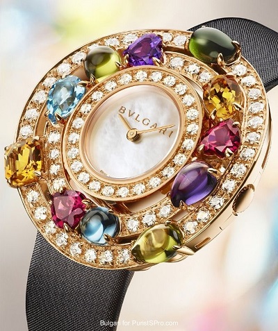 ساعة ملونة من بولغاري Bvlgari