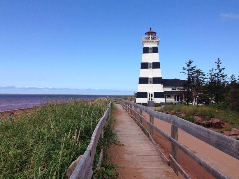منارة West Point Lighthouse في "جزيرة الأمير إدوارد"