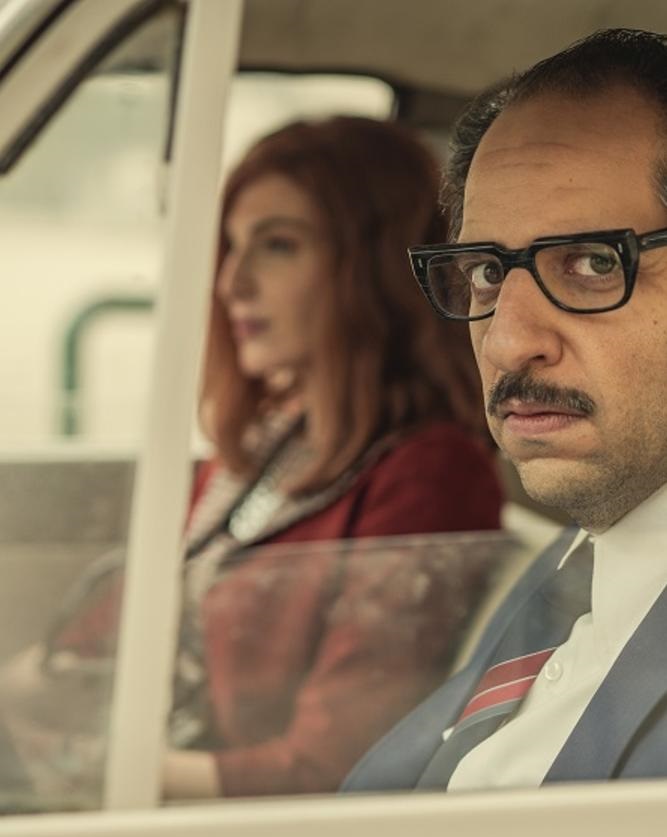 مشهد ل د. رفعت إسماعيل و ماجي من مسلسل ما وراء الطبيعة