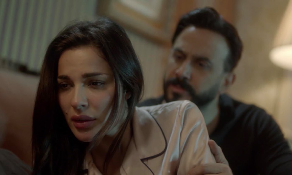 قصي خولي ونادين نجيم من مسلسل خمسة ونص