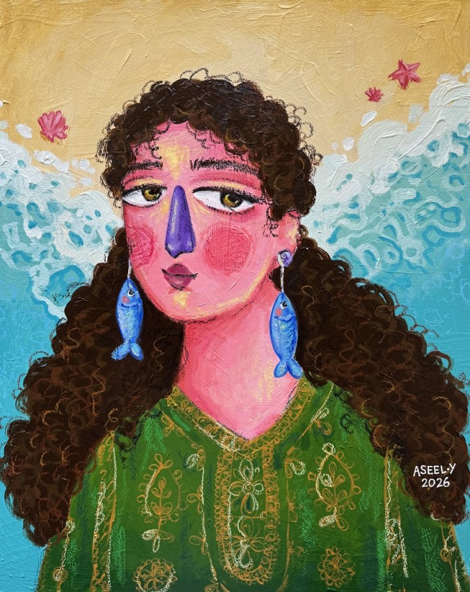من أعمال الفنانة أسيل آل يعقوب