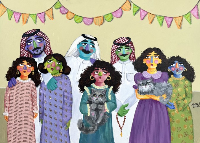 من أعمال الفنانة البصرية أسيل آل يعقوب