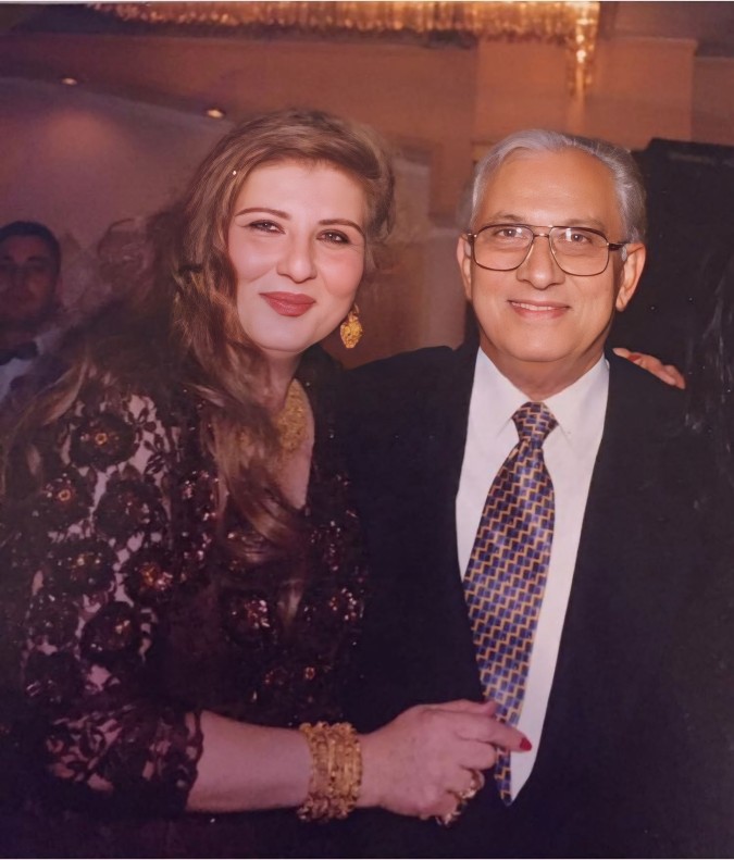 عمر الحريري وابنته الكبري نيفين من زوجته الاولي