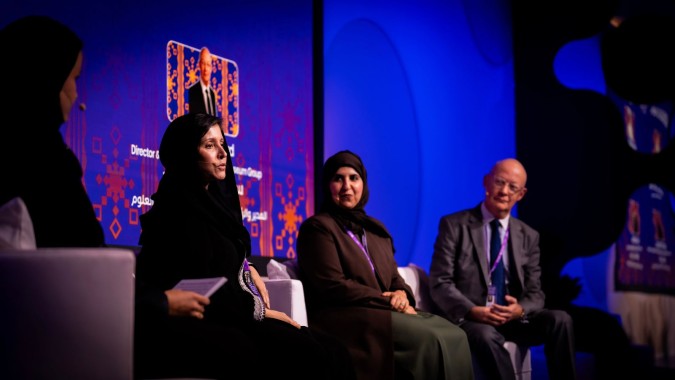 من الشمال،الأميرة نورة الفيصل الرئيس التنفيذي لفنون التراث، الدكتورة إيمان الجبرين مؤرخة وباحثة وقيمة فنية، إيان بلاشفورد الرئيس التنفيذي لمجموعة متحف العلوم