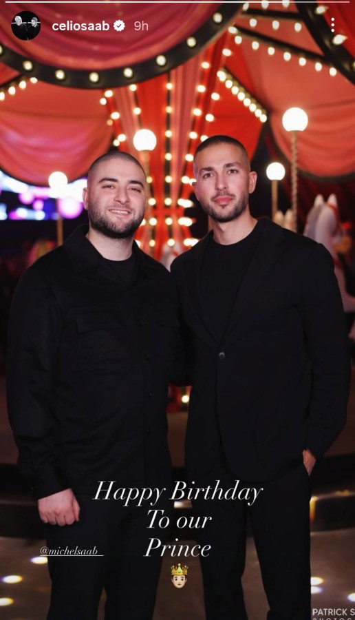 نشر سيليو صعب عبر ستوري حسابه على إنستغرام صورة جمعته بشقيقه ميشال بمناسبة يوم -ميلاده