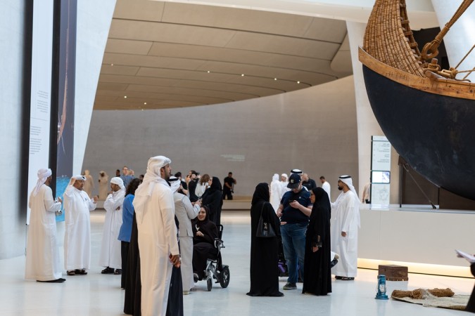 زوار في متحف زايد الوطني