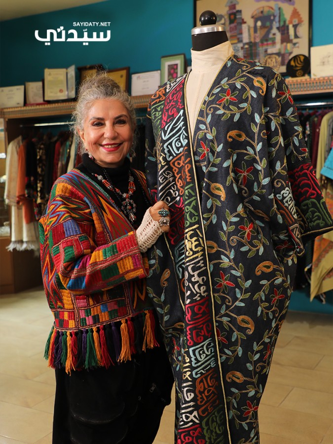 المصممة العراقية هناء صادق - تصوير عبدالعزيز السعود