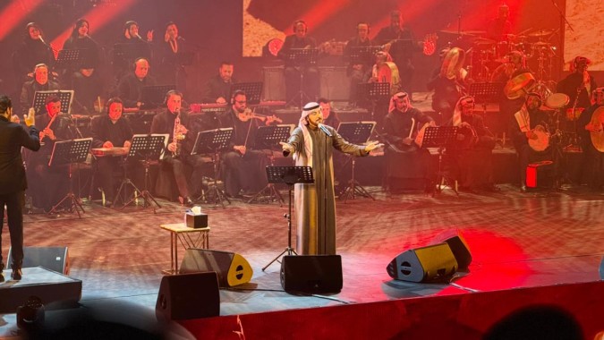 ماجد المهندس يغني على مسرح مرايا العالمي في العلا