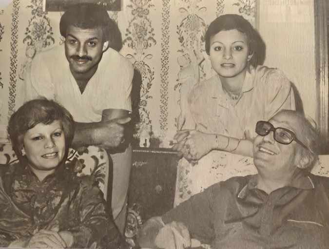 عبدالمنعم مدبولي وابنته أمل