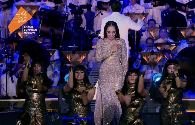 شريهان من حفل افتتاح المتحف المصري الكبير - الصورة من المركز الإعلامي للشركة المتحدة