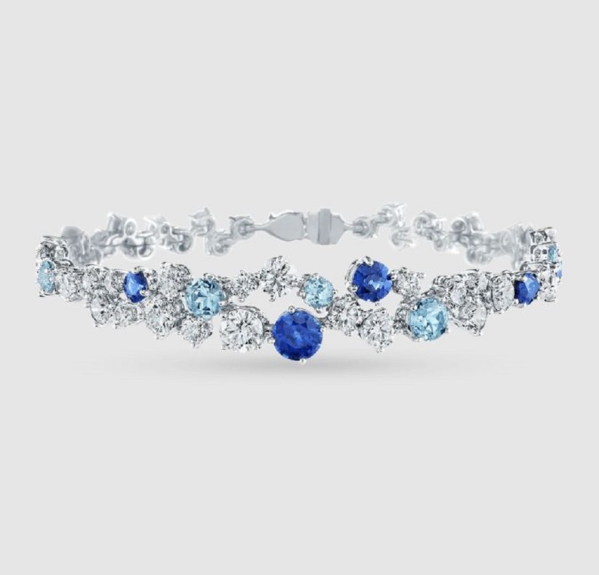سوار Sparkling Cluster من هاري وينستون Harry Winston