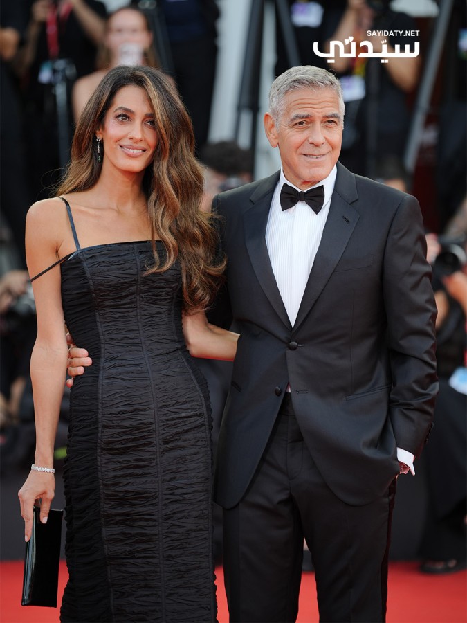 إطلالة أمل كلوني مع زوجها جورج كلوني في اليوم الأول لمهرجان فينيسيا السينمائي 2026- خاص لسيدتي تصوير ندى الغامري