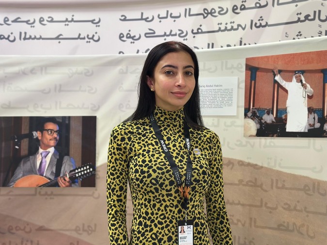 نيرفانا بيبرس منسقة معرض صوت البلد