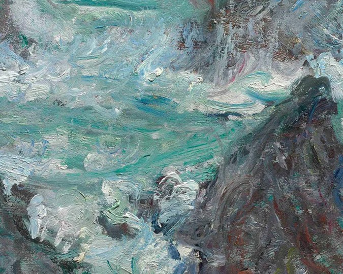  لوحة Tempête, côtes de Belle-Ile، كلود مونيه، 1932، موجودة في Grand Palais Musée d’Orsay