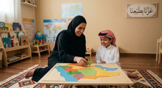 الألغاز تعزز المعرفة الجغرافية لدى الأطفال"صورة تعبيرية - أُنشئت بالذكاء الاصطناعي"