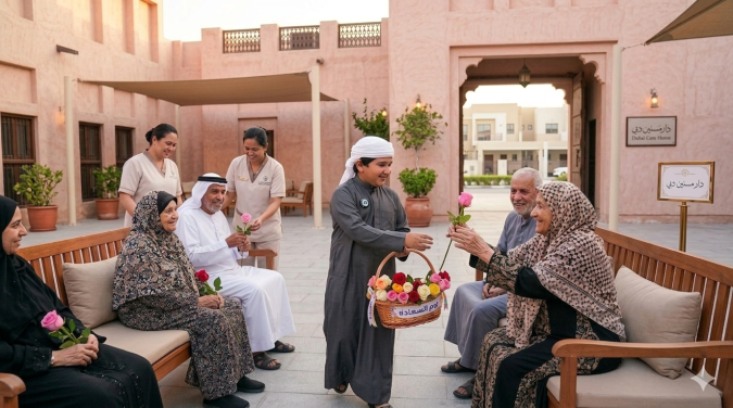 ماجد في دار المسنين