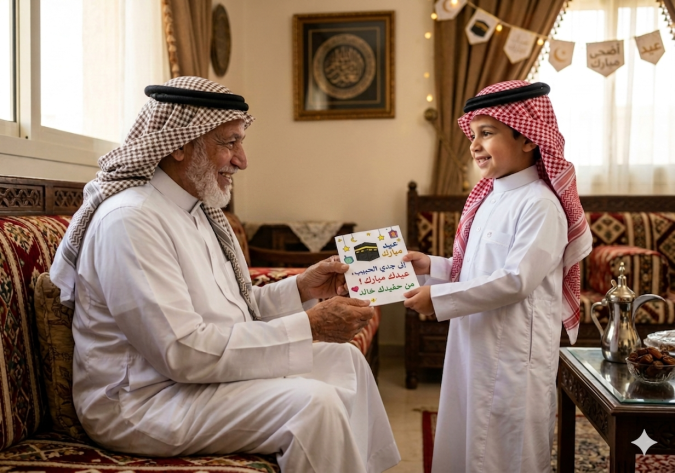 عبارات معايدة للجّد