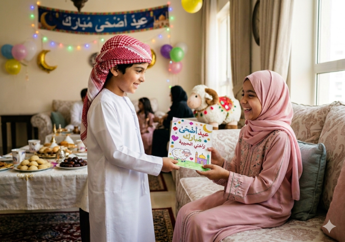 عبارات معايدة للأخوات