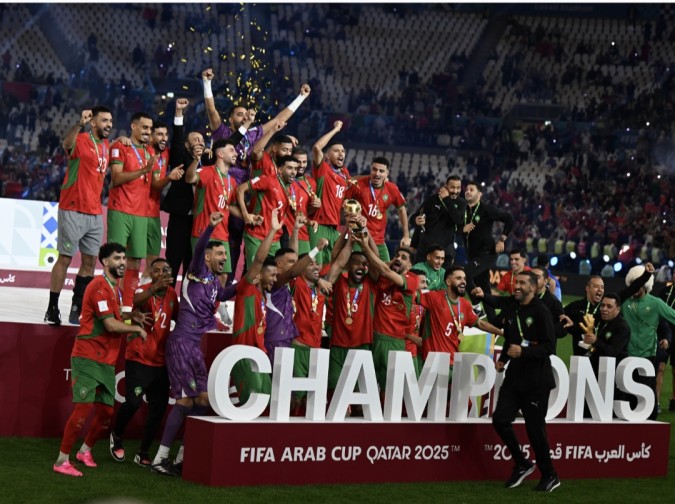 منتخب المغرب يفوز بكأس العرب