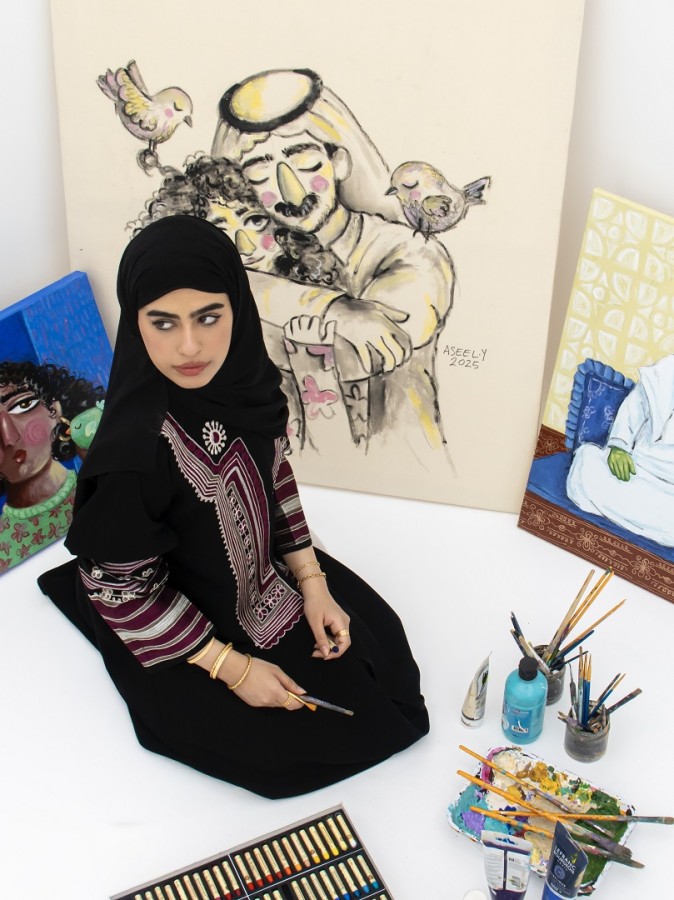 أسيل آل يعقوب، فنانة بصرية سعودية