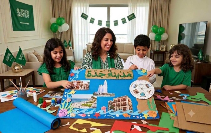 بطاقة مدينة جدة.. عروس البحر الأحمر "صورة تعبيرية - أُنشئت بالذكاء الاصطناعي"