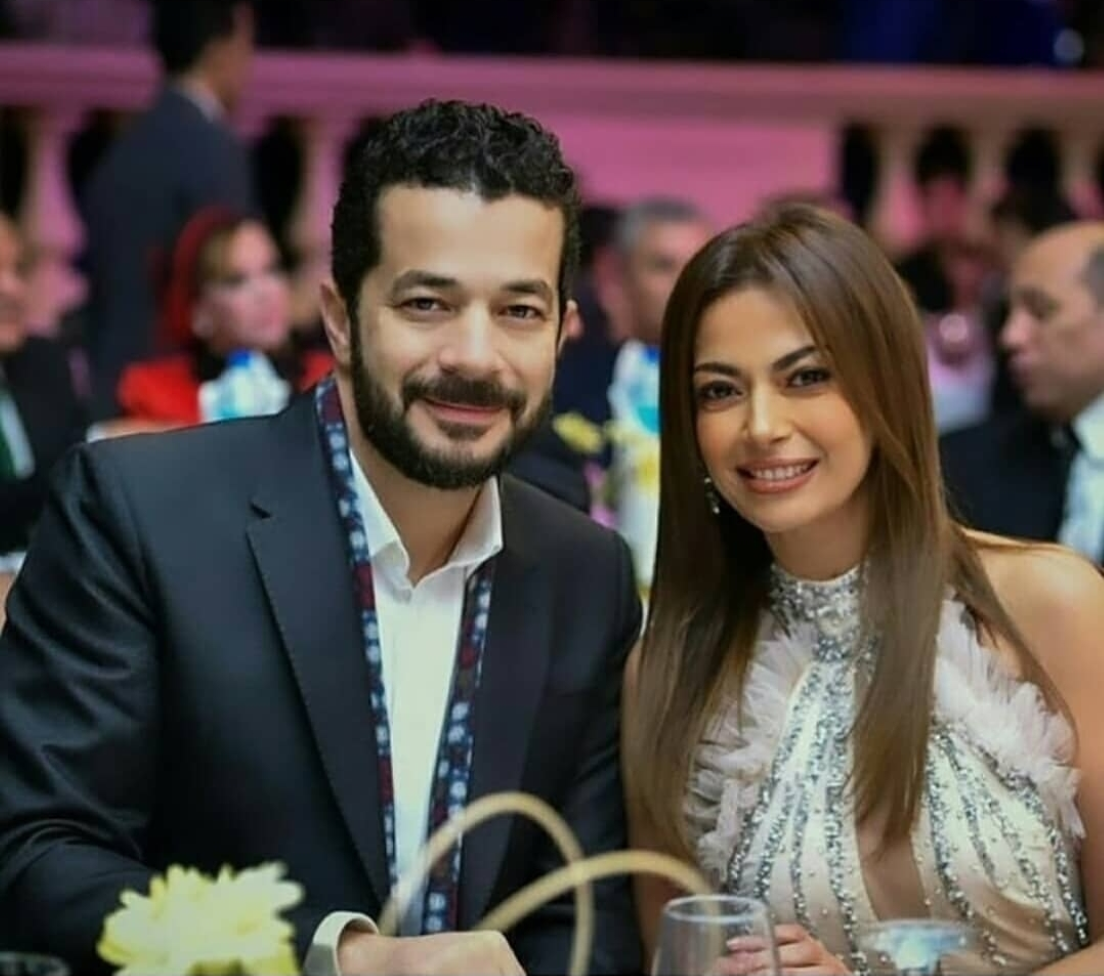 شريف سلامة وزوجته داليا مصطفى