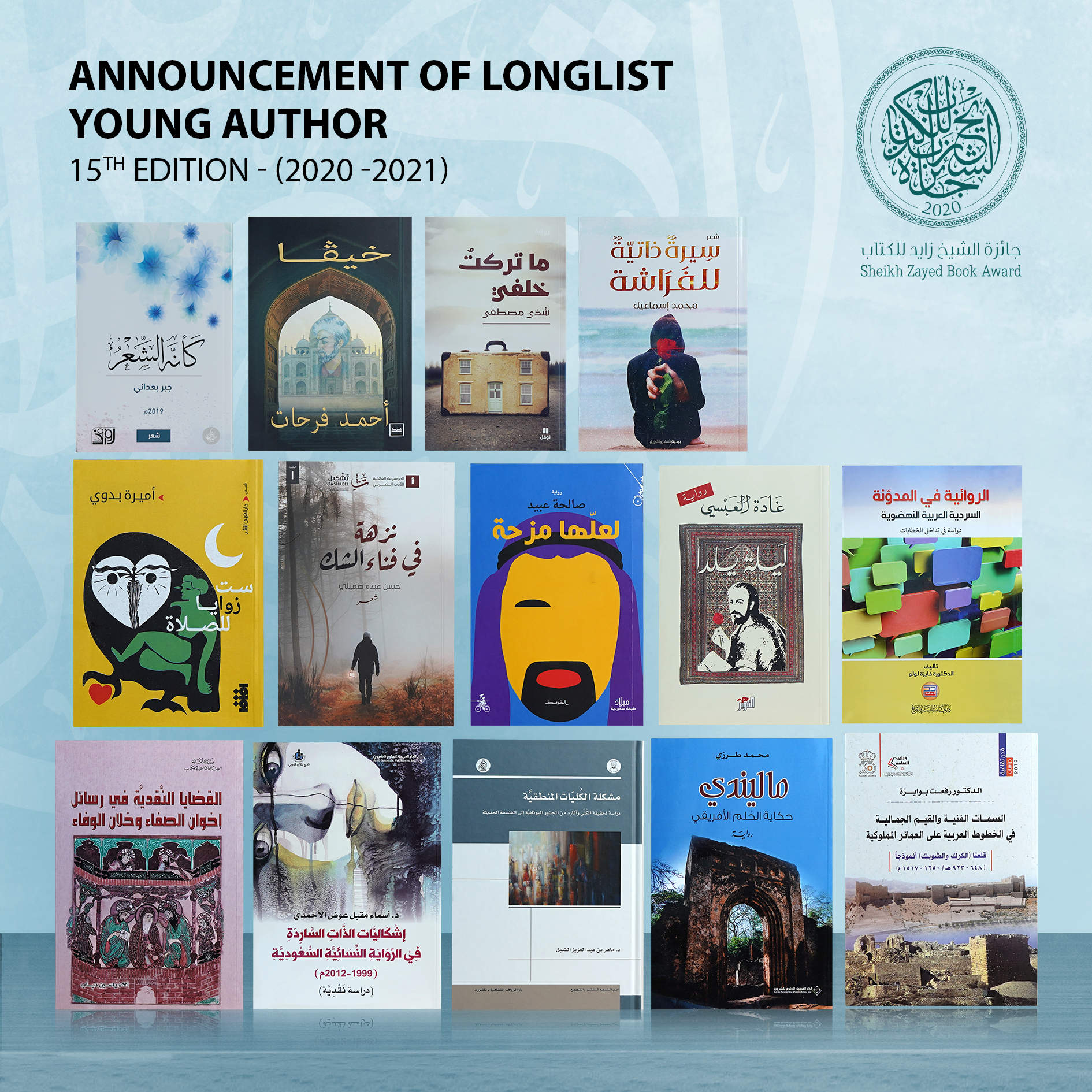 القائمة الطويلة للأعمال المرشحة في فرعي المؤلف الشاب وأدب الأطفال والناشئة