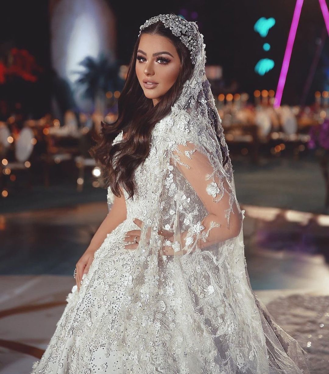 زفاف هنادي مهنا وأحمد صالح وهذه تفاصيل إطلالة العروس