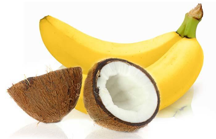 خليط الموز وزيت الزيتون