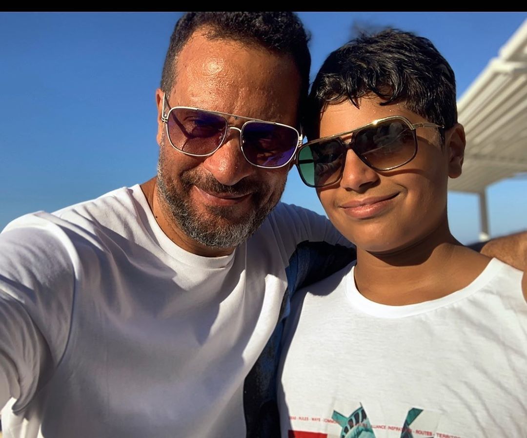 ماجد المصري وابنه آدم