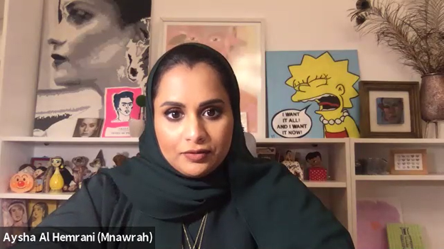 الفنانة الرقمية عائشة سيف الحمراني