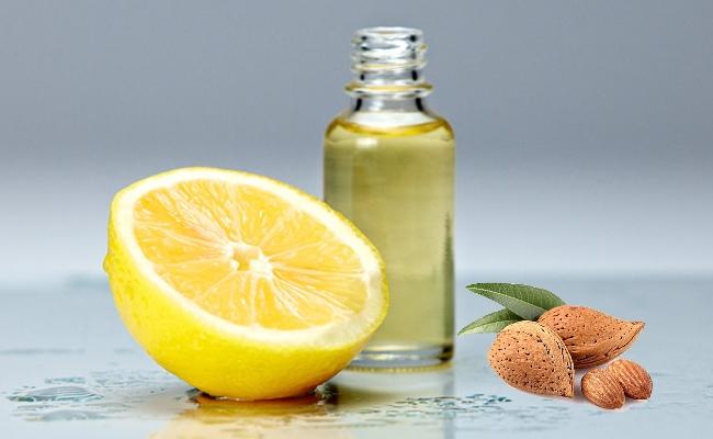 زيت اللوز والليمون