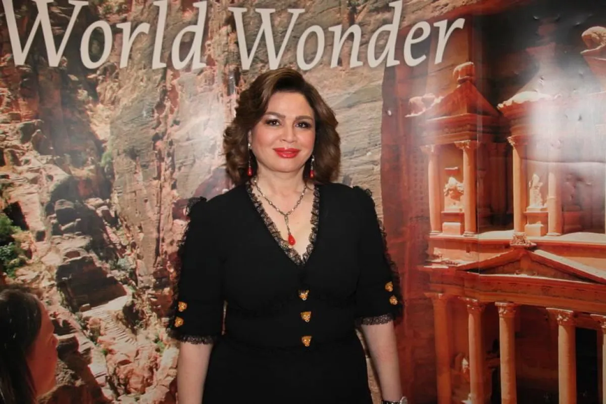 النجمة المصرية إلهام شاهين قبيل الإفتتاح.jpg