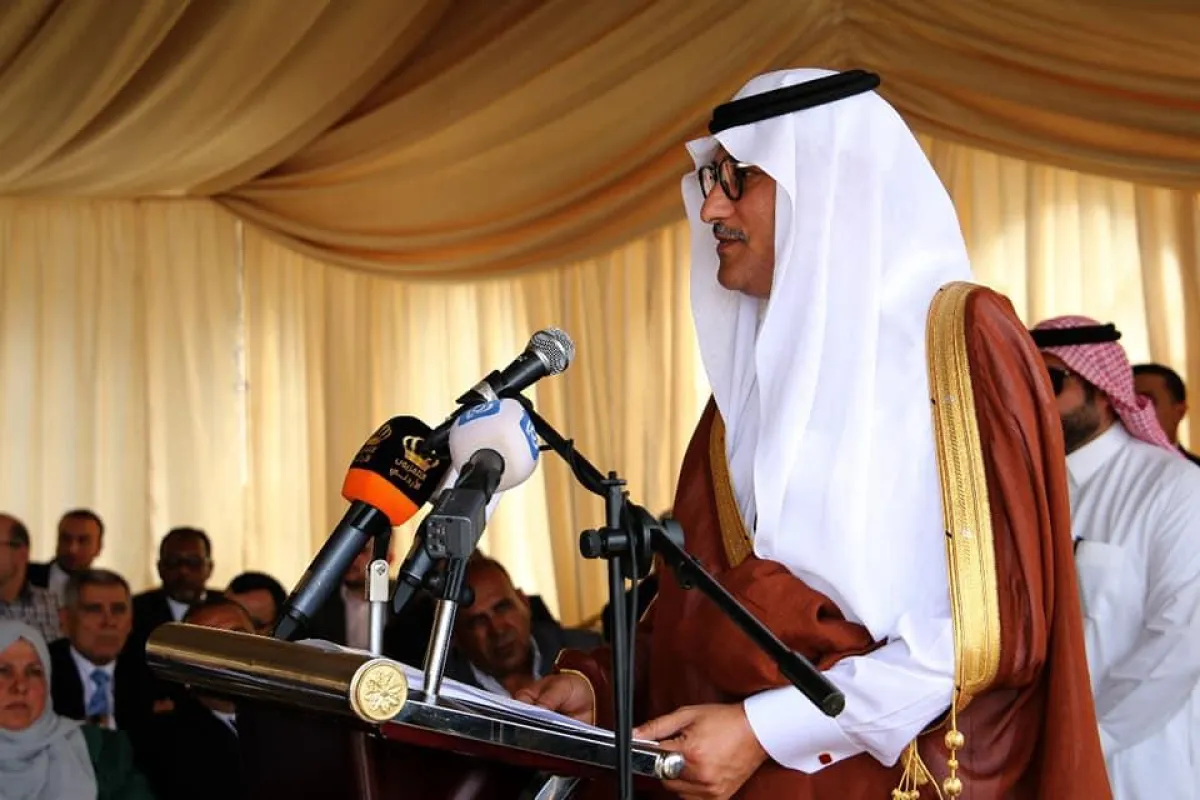 الأمير خالد بن فيصل بن تركي آل سعود خلال كلمته.jpg