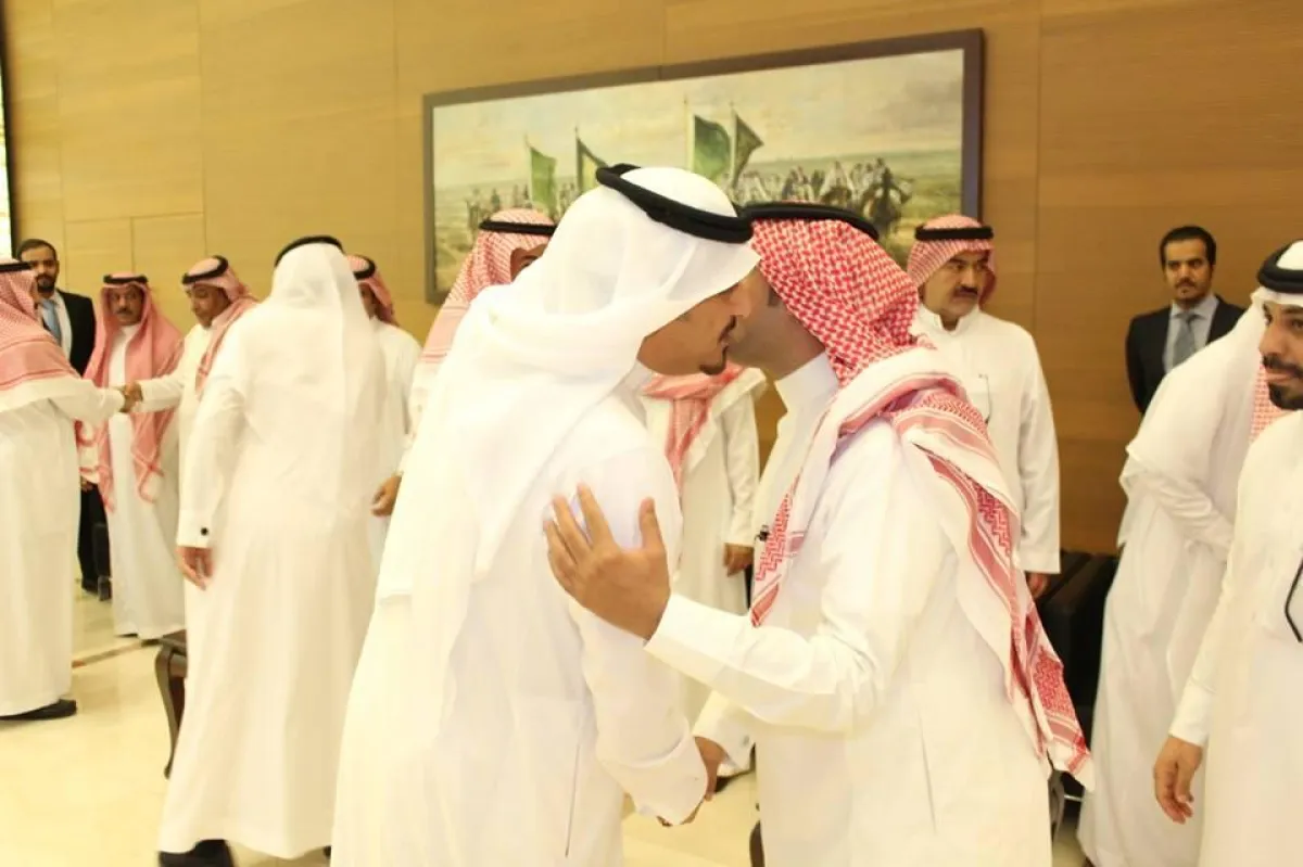 من استقبال المهنئين بالسفارة السعودية.jpg
