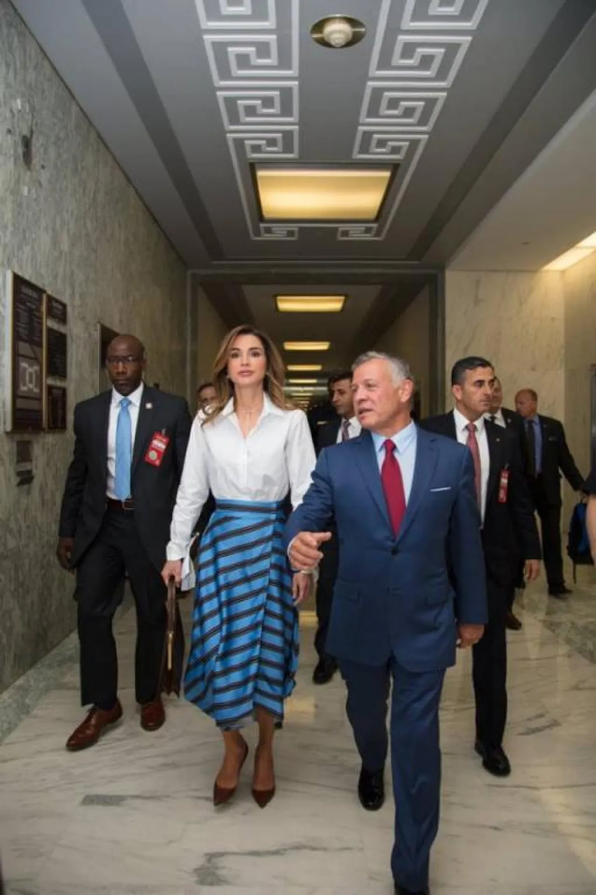 الملك والملكة بعدد من الاجتماعات في واشنطن.jpg