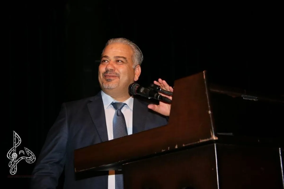 مدير المهرجان فراس الريموني خلال كلمته.jpg
