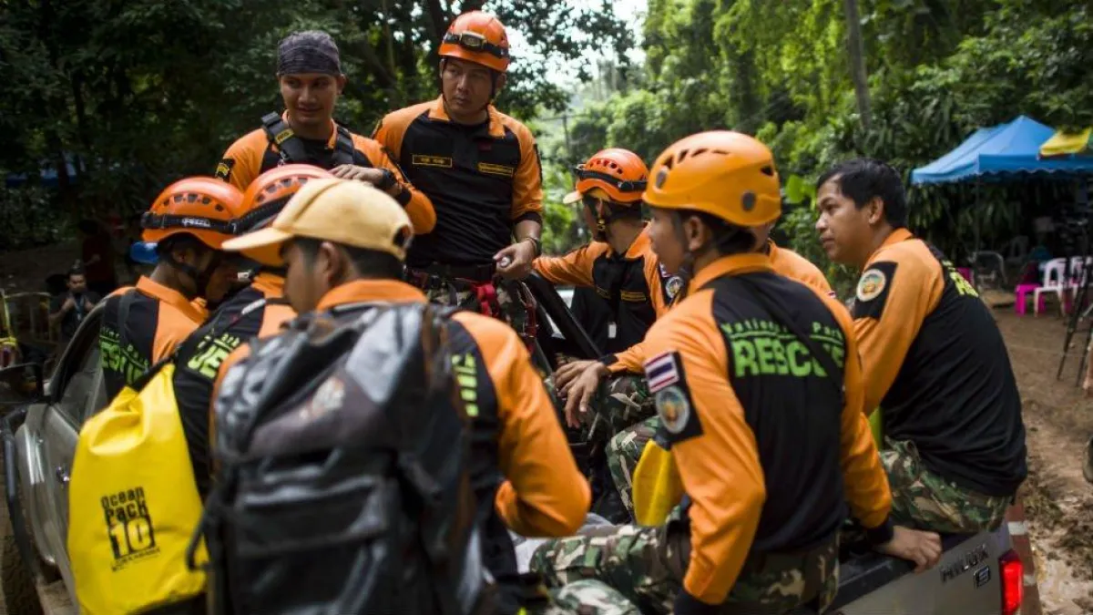 بالصور.. البحرية التايلاندية تعلن نجاح عملية إنقاذ أطفال الكهف