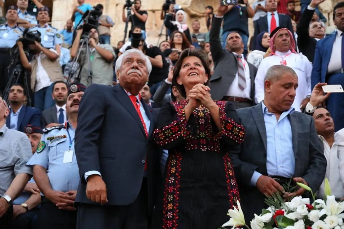 الوزيرة عناب وعقل بلتاجي من الإفتتاح.jpg